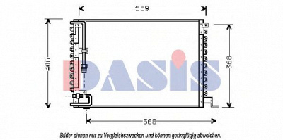 AKS DASIS 222040n -  Конденсатор, кондиционер
